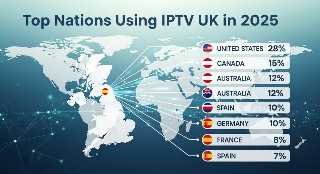 IPTV UK Popular Countries