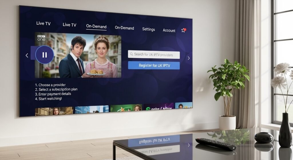 Register UK IPTV Service