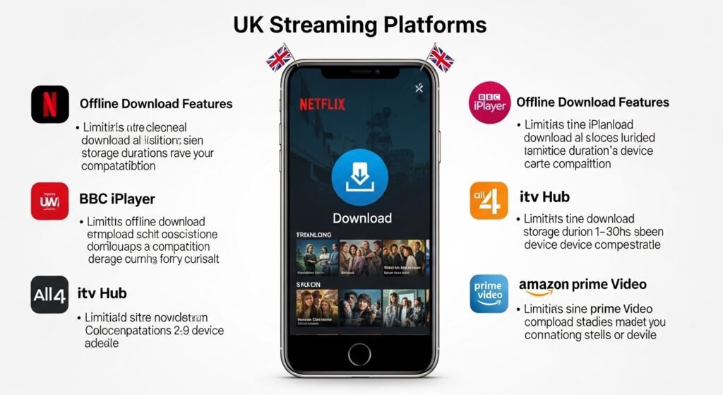 UK streaming offline downloads